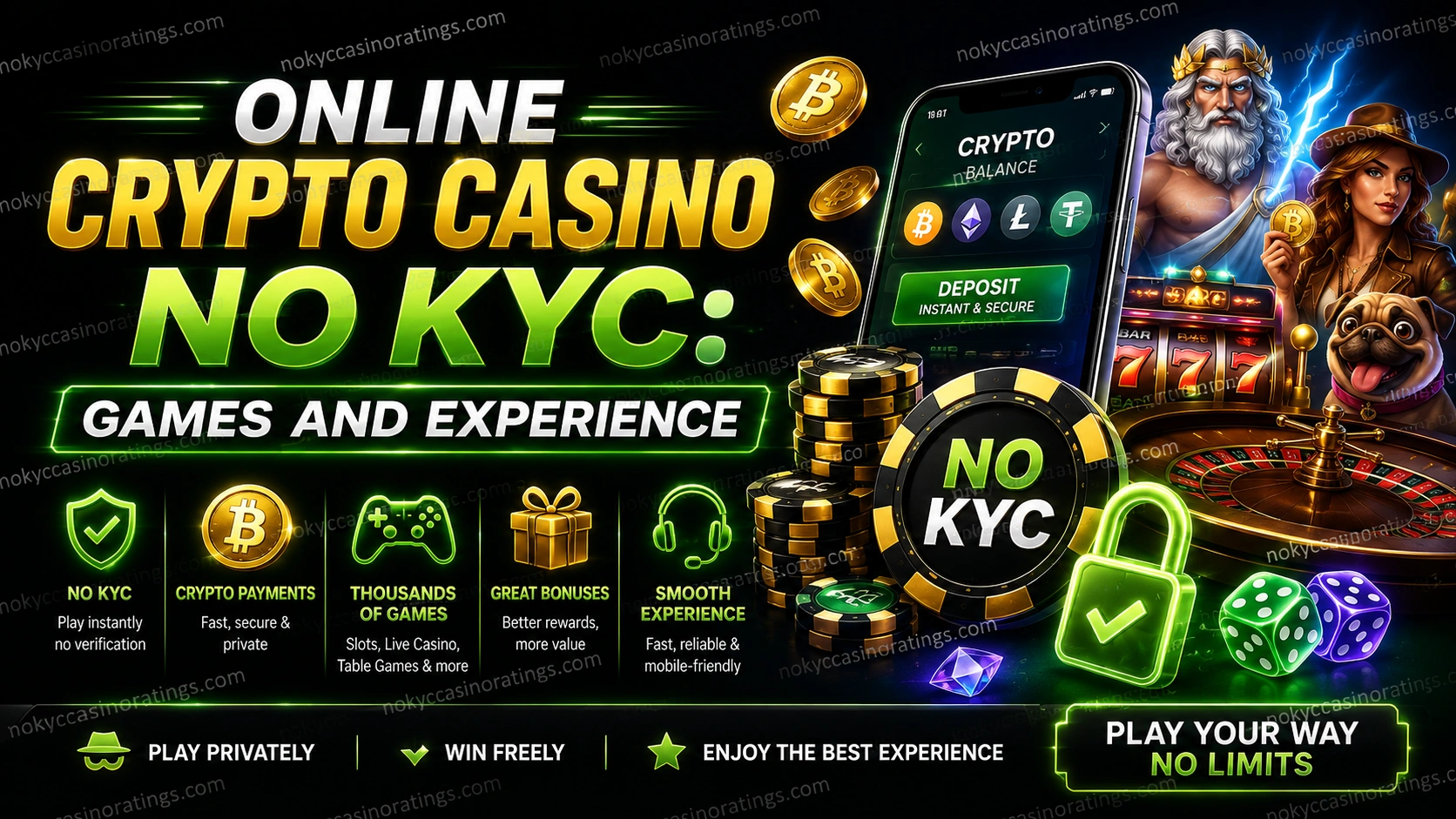Online Crypto Casino No KYC: Games and Experience